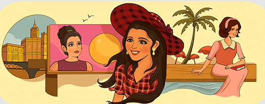 غوغل يحتفل بمولد سعاد حُسني